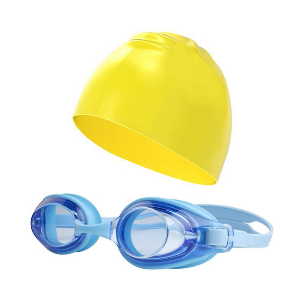 Swimming Goggles For Kids Silicone Bathing Caps For Boys Girls Swimming Hat Set Age Old Anti Fog Kids Goggles 6-14 Years