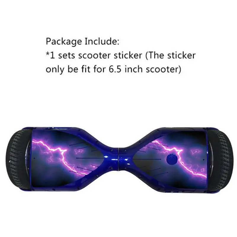6.5 Inch Electric Scooter Sticker Hoverboard Sticker Two Wheel Self Balancing Scooter Hover Board Skateboard Sticker Decor Prop