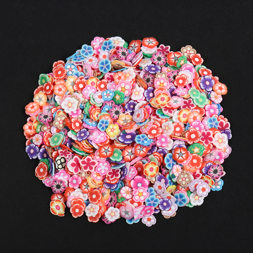 1000Pcs/lot Mixed Clay Slice Filler Fruit Animal Flower Nail Art Decor Resin Epoxy Mold Fillings for Crafts Making DIY Supplies