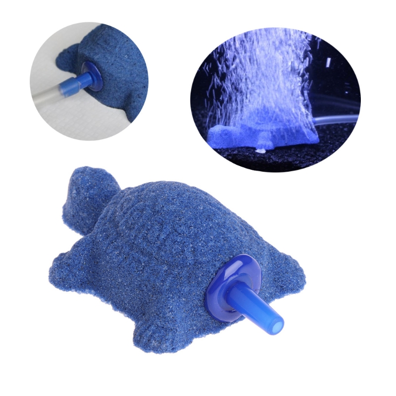 Turtle Aquarium Bubble Air Stone Diffuser Fish Tank Aerator Oxygen Pump Ornament Decor
