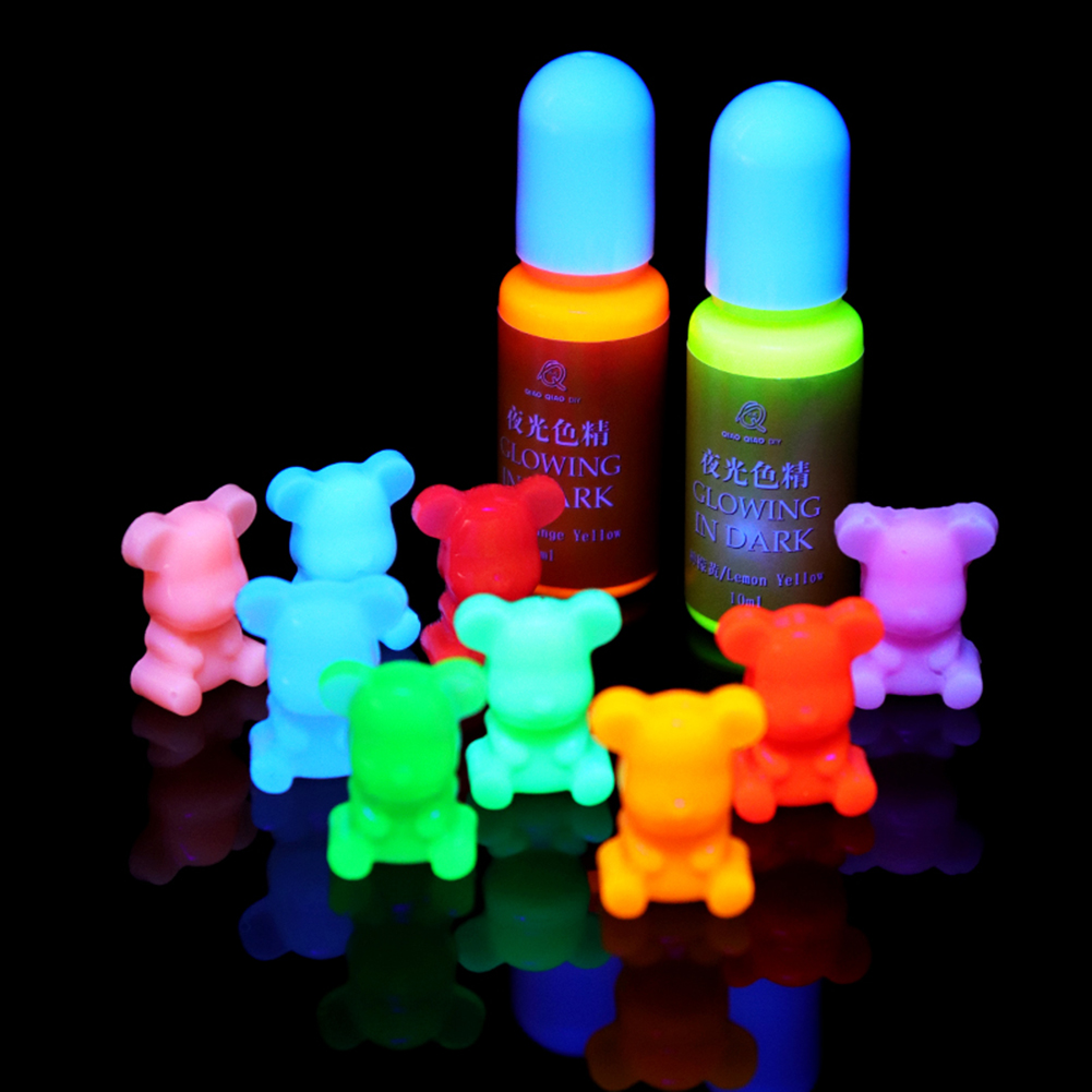 20 Colors Luminous Pigment Dye UV Resin Epoxy DIY Making Crafts Jewelry Supply 10ML Epoxy Resin Pigment UV Resin Coloring Dye