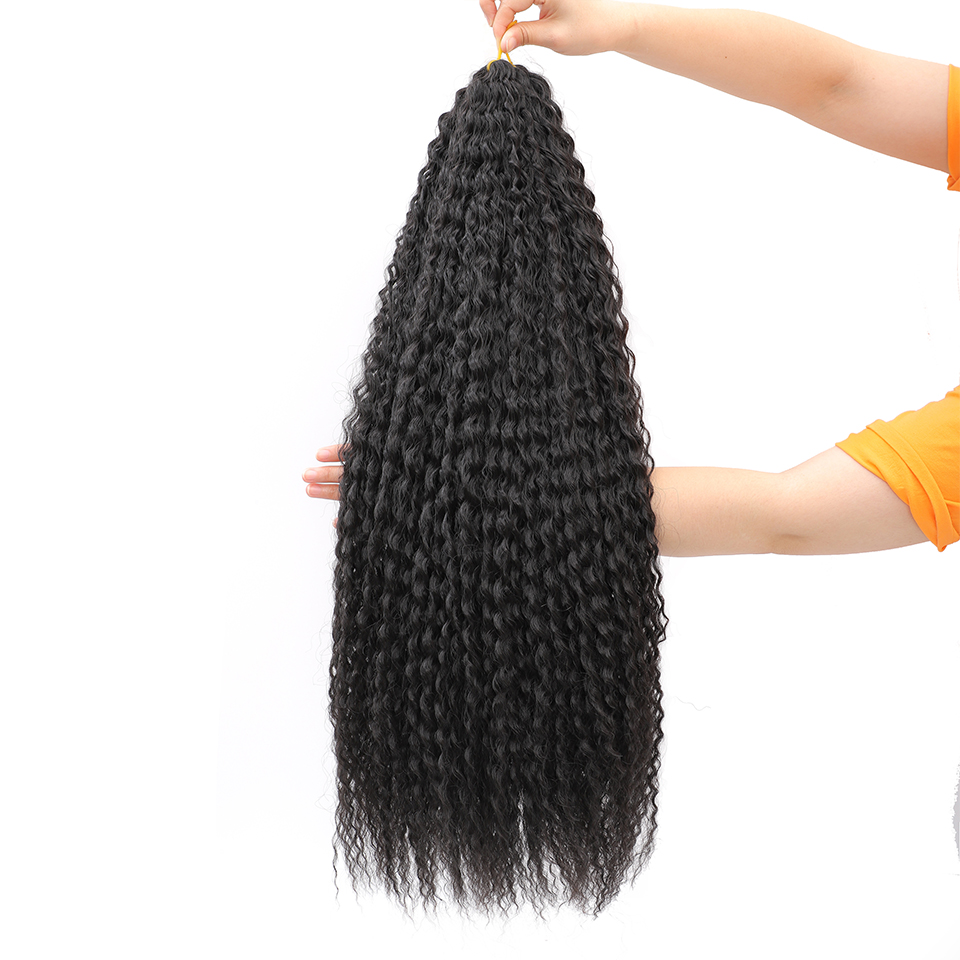 Crochet new Hair Afro Curls Braiding Hair Extensions Synthetic 2025 African Braided Hair For Braids Kinky Curly Soft Ombre Pink Purple
