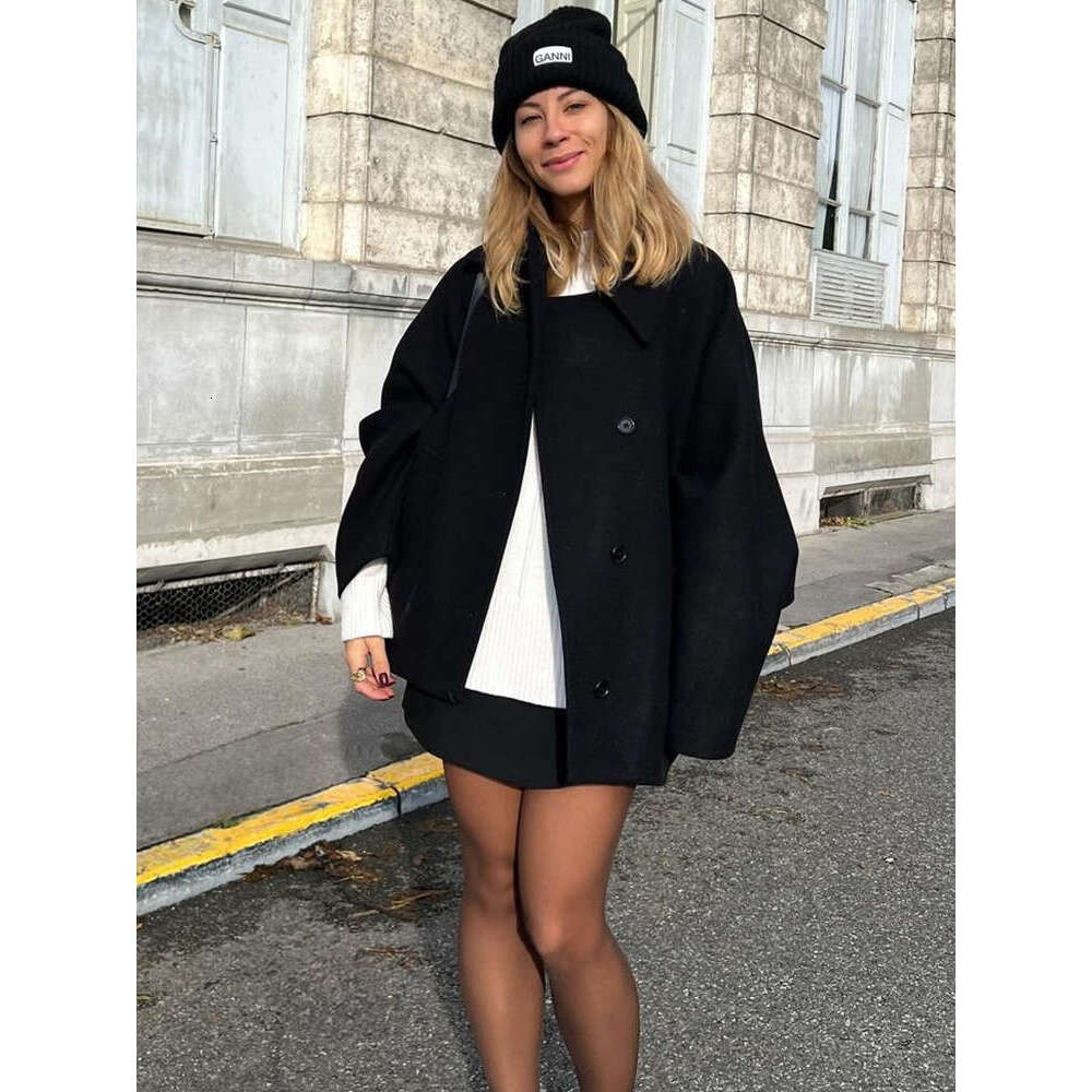 Vintage Solid Long Sleeve Female Jacket Fashion Turn Down Collar Coat For Women 2024 Elegant Autumn Winter Pocket Lady Outerwear