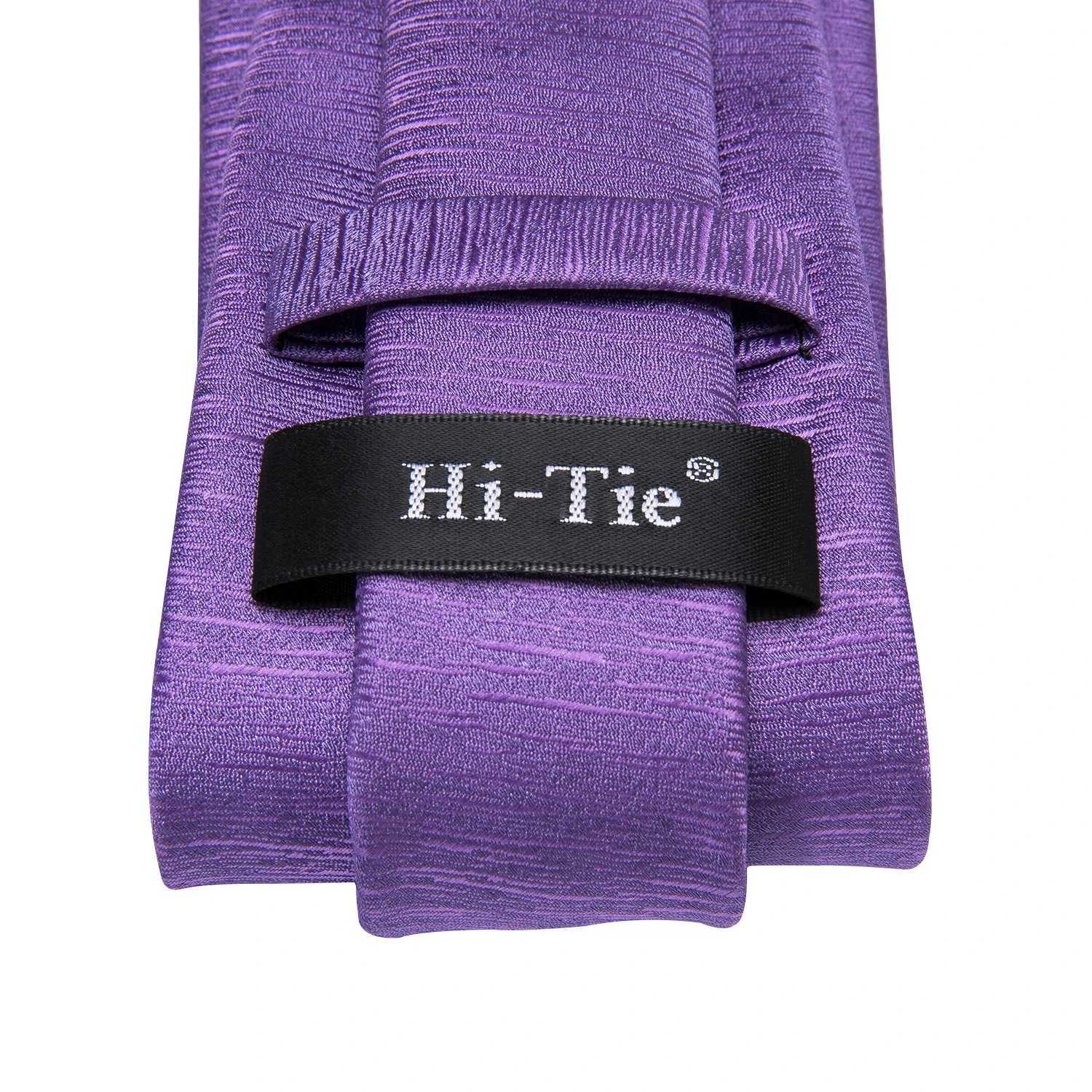 Hi-Tie Light Purple Solid Silk Wedding Tie For Men Quality Hanky Cufflink Gift Necktie Set Fashion Novelty Designer DropshippingX241109