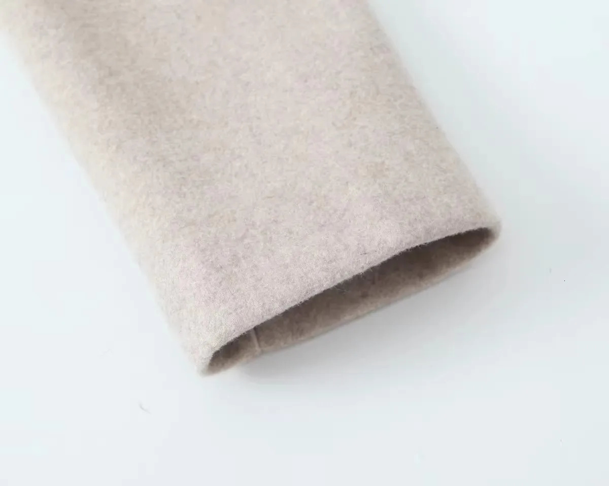 RARF Womens European Womens Clothing Fashion Casual Warm Simple Cloth Coat Wool Coat 241108