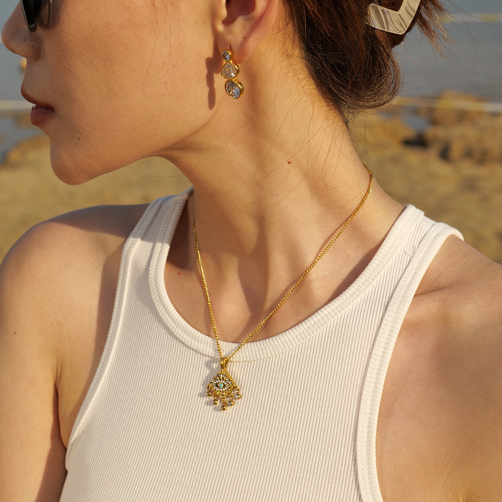 Minimalist Designer Earrings for Women Set with AAA Zircon Stainless Steel 18K Gold Non Fading Anti Allergic Jewelry Factory Wholesale