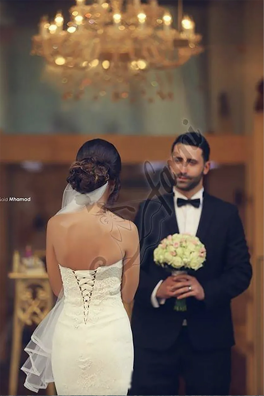 Vestido de noiva 2024 New Style Church Bridal Gown Lace Mermaid White Lace Appliques Strapless Wedding Dresses With Lace Up