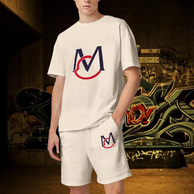 Designer Men's Tracksuit Casual Sports T shirt Summer Fitness Shorts Running Suit Men's Short Sleeve Shorts Two Piece Set