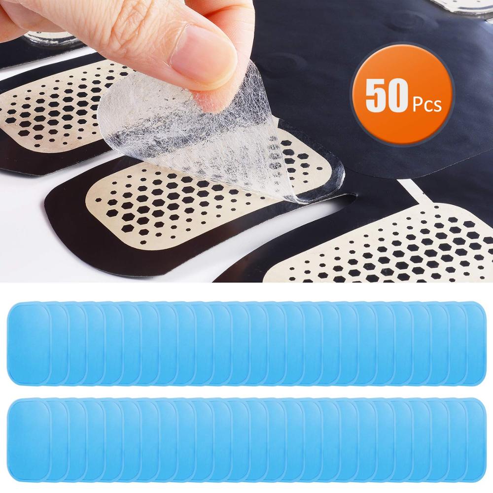 50Pcs/set Gel Sheets Replacement Massager Gel Patch for EMS Abdominal ABS Trainer Weight Loss Hip Muscle Stimulator Accessories