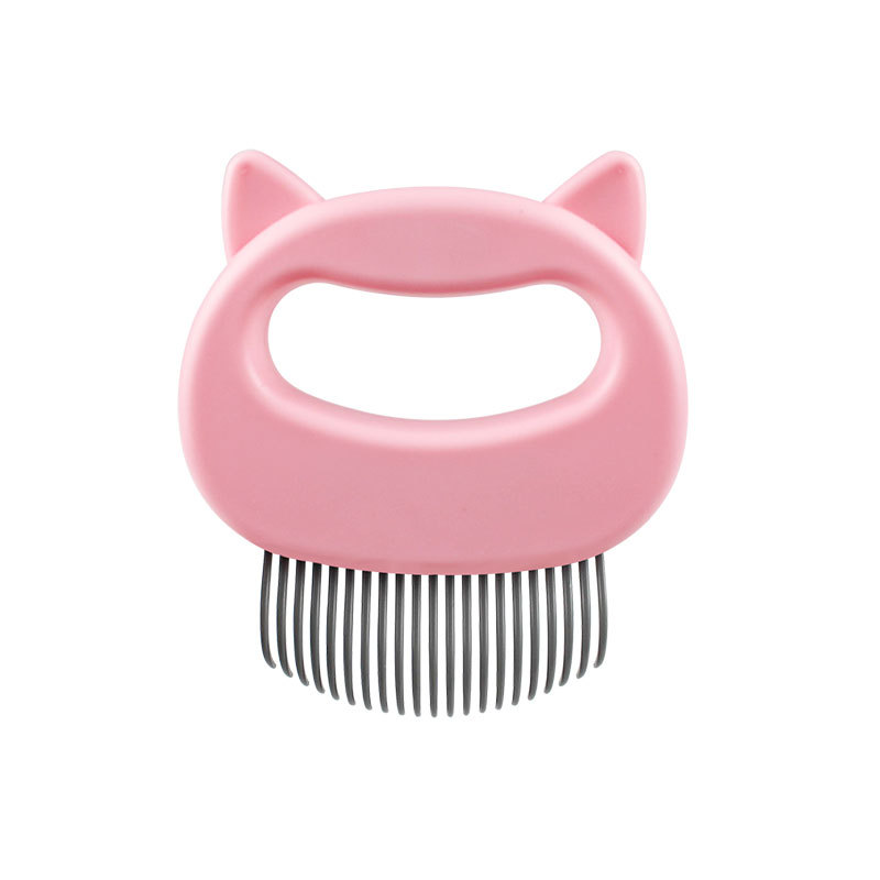 Pet Massage Brush Shell Shaped Handle Pet Grooming Massage Tool To Remove Loose Hairs Only For Cats