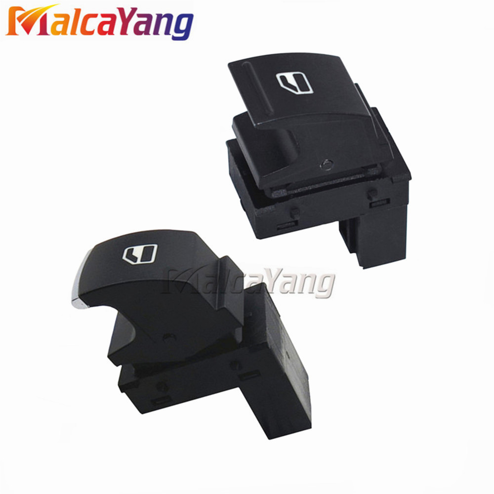 HIGH QUALITY 5ND959857 5K4959857 / 5ND959855 Chrome Master Window Switch For Golf MK5 MK6 Tiguan Touran Jetta Passat Red Light