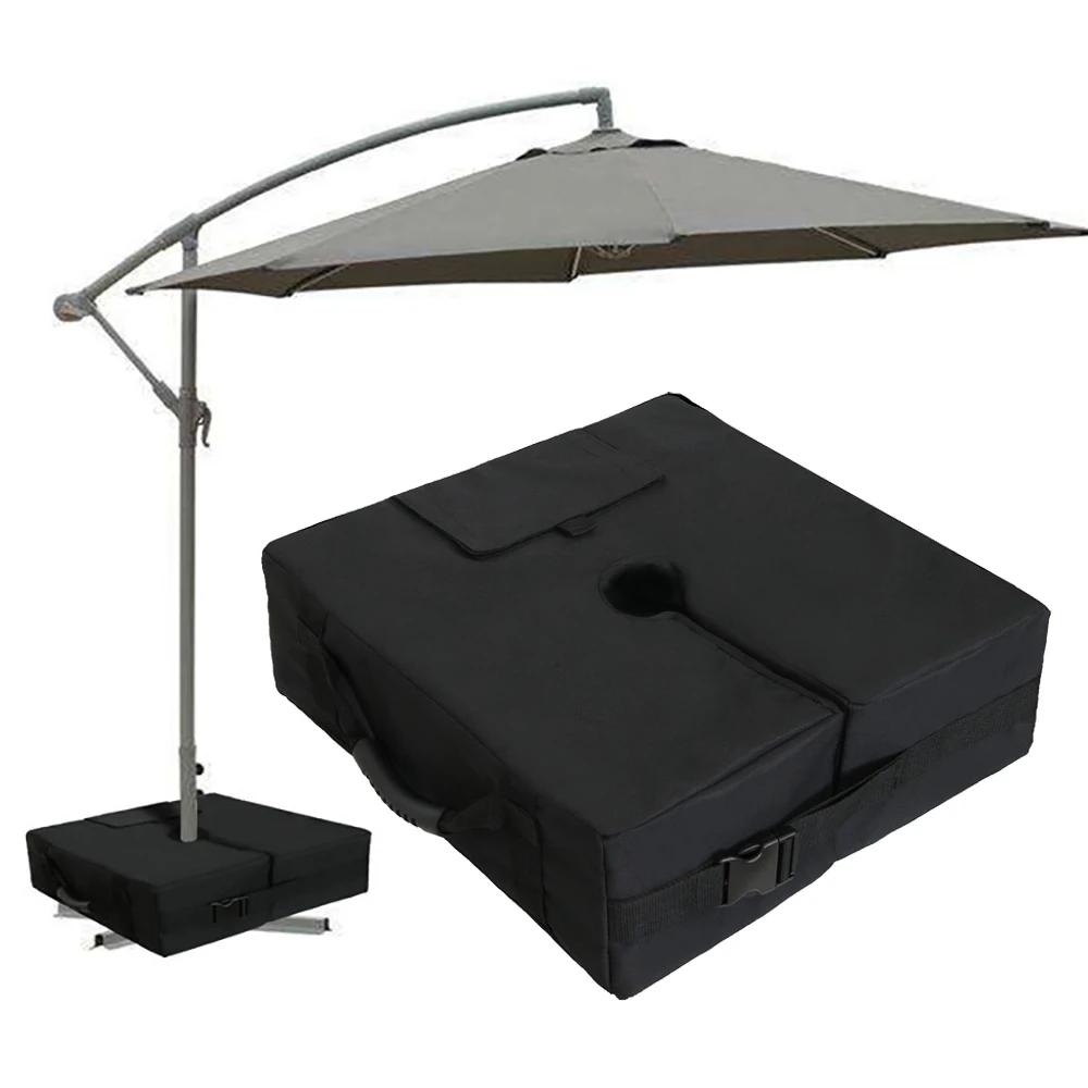 Umbrella Base Weight Bag Square/Round Detachable Weight Bags for Outdoor Umbrella Stand Beach Waterproof Tent Base Sand Bag