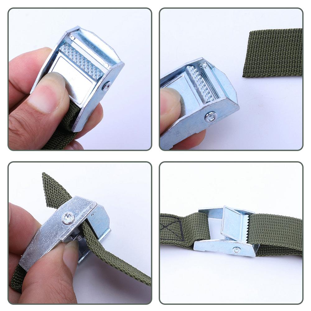 5M Buckle Tie-Down Belt Cargo Straps for Car Motorcycle Bike With Metal Buckle Tow Rope Strong Ratchet Belt for Luggage Bag