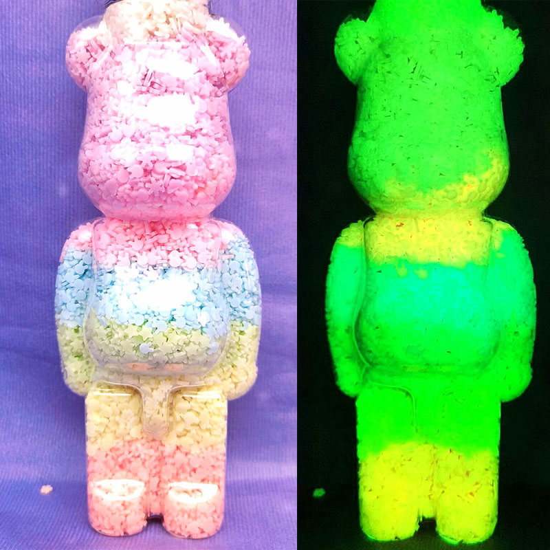 Nails Art Polymer Clay Diamond Pearl Beads Luminous Clay Mix Fluorescent Glow In The Dark DIY Crafts Slime Filling Accessories