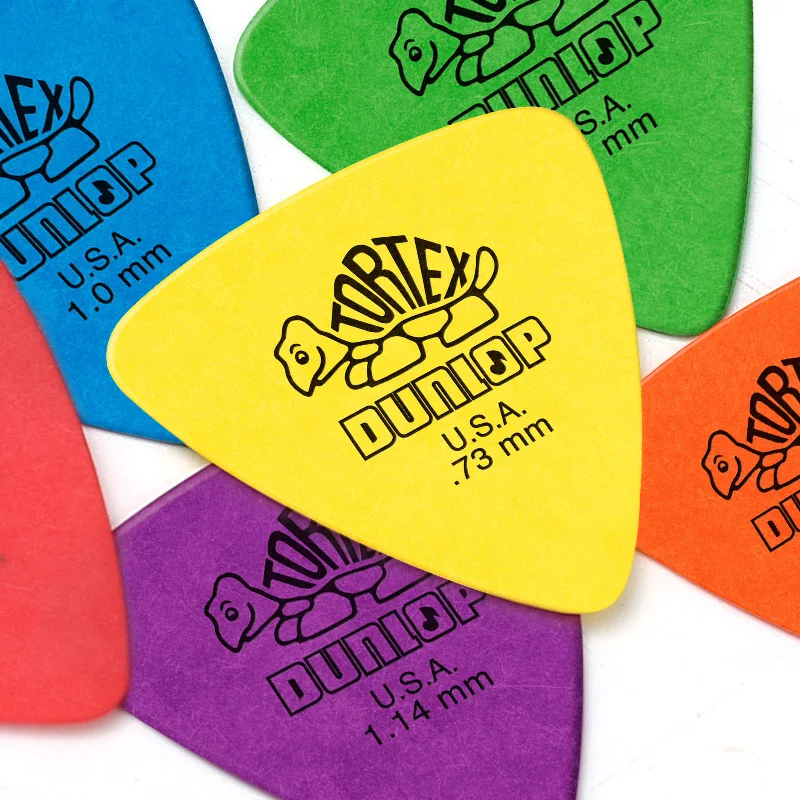 Dunlop Guitar Picks Tortex Triangle Plectrum Mediator 431R 0.5/0.6/0.73/0.88/1.0/1.14mm Guitar Accessories