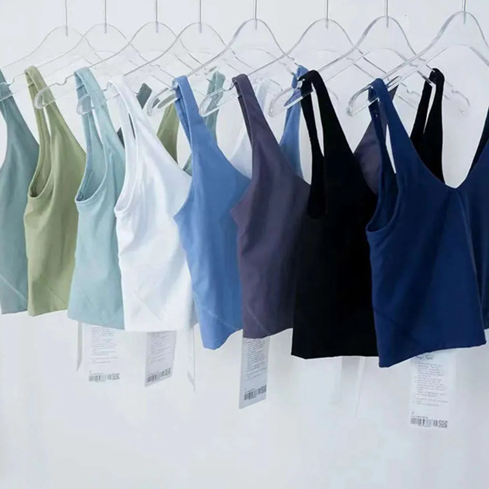 Yoga Bra align tank Womens Sport Bra Classic Popular Fitness Butter Soft Tank Gym Crop Yoga Vest Beauty Back Shockproof With Removable Chest Pad wholesale