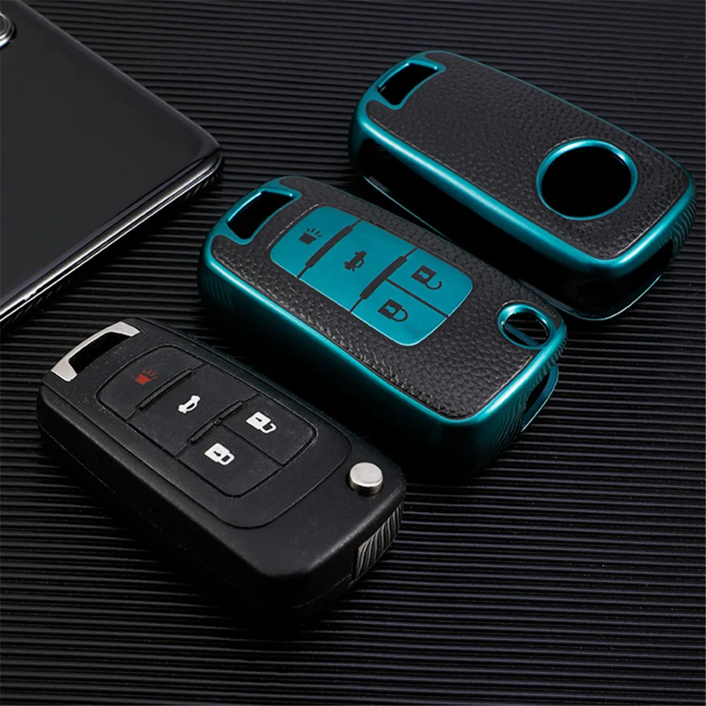 TPU Car Key Case for Chevrolet Cruze Trax Lova Malibu Buick Opel Astra Corsa ADAM S Antara Meriva Zafira Insignia GTC Accessory