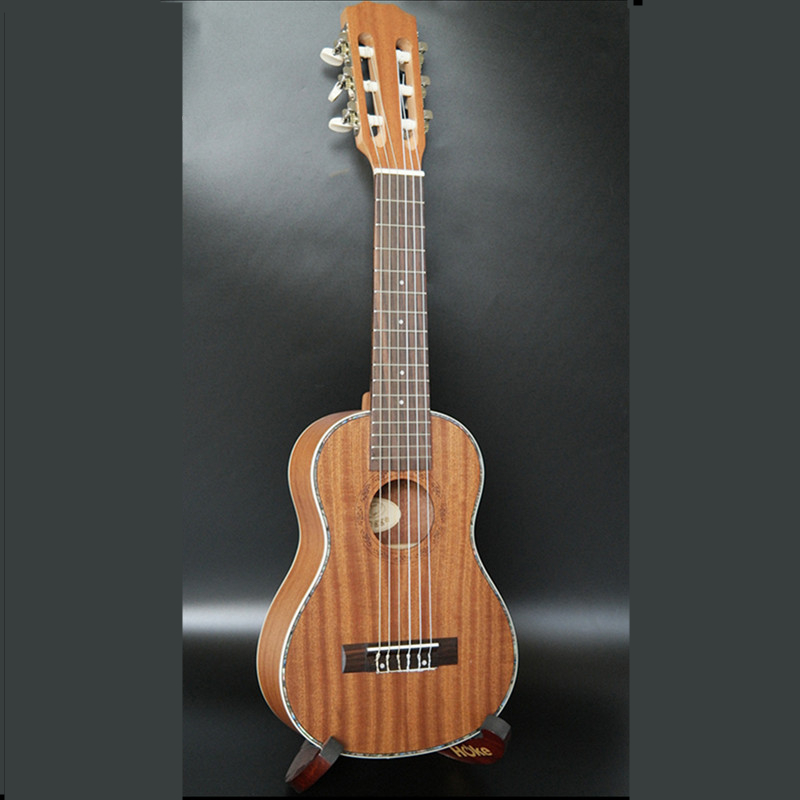 Ukulele 28 Inch Hawaiian Mini Guitar 6 Strings Ukelele Classical head music instrument Electric Ukulele with Pickup EQ