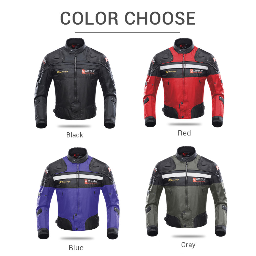 DUHAN new Motorcycle Jacket Men Motocross 2025 Moto Windproof Protective Jacket Pants Chaqueta Moto Racing Jacket For Winter Autumn