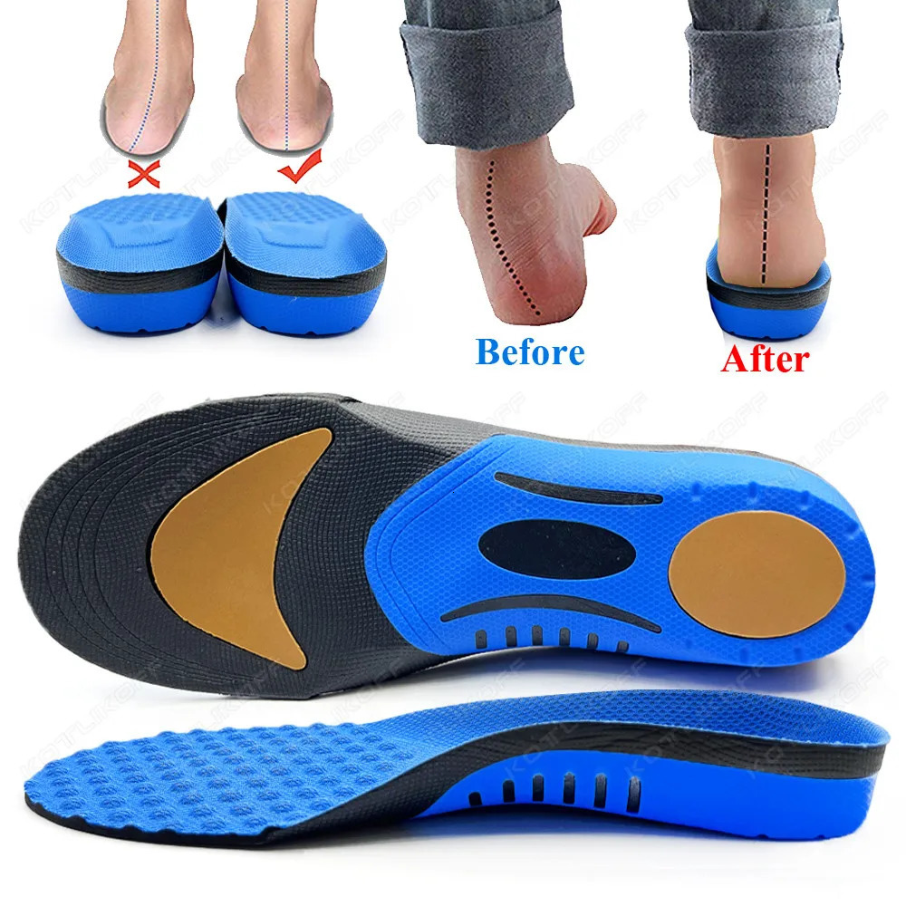 Insoles For Feet Orthopedic Valgus Insoles Templates Flat Foot Arch Running Arch Support Shoes Accessories Insert Men Women 240329