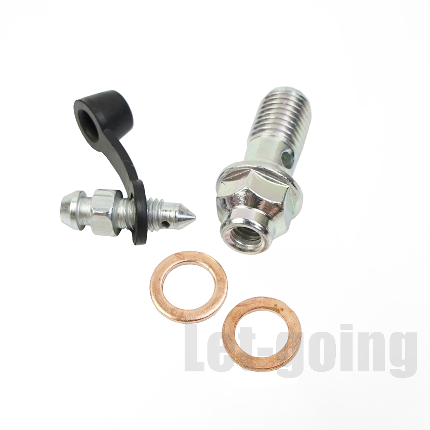 AN3 Brake Hose Aluminum Motorcycle Motor Bike Hydraulic 2025 Brake Oil Hose Tube Pipe Line Banjo Fitting Bolt 0 28 90 degree new M10 10mm