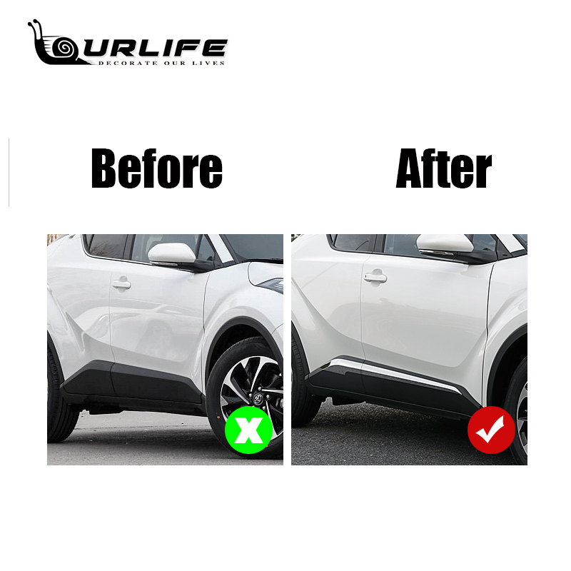 For Toyota CHR C-HR XA10 2018 2019 2025 2020 2021 2022 Car new Side Door Body Trim ABS Chrome Accessories 4Pcs Auto Accessory Replacement