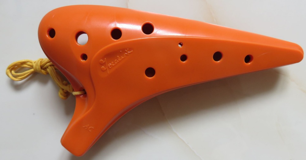 12 holes alto C plastic resin AC ocarina flute Ocarina music instrument professional purple/pink/green/blue/orange