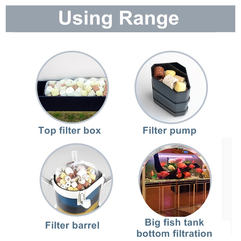 12 Style Ceramic Biochemical Rings Bacteria House Fish Tank Bio Filter Media Aquarium Accessories for External Internal Filter