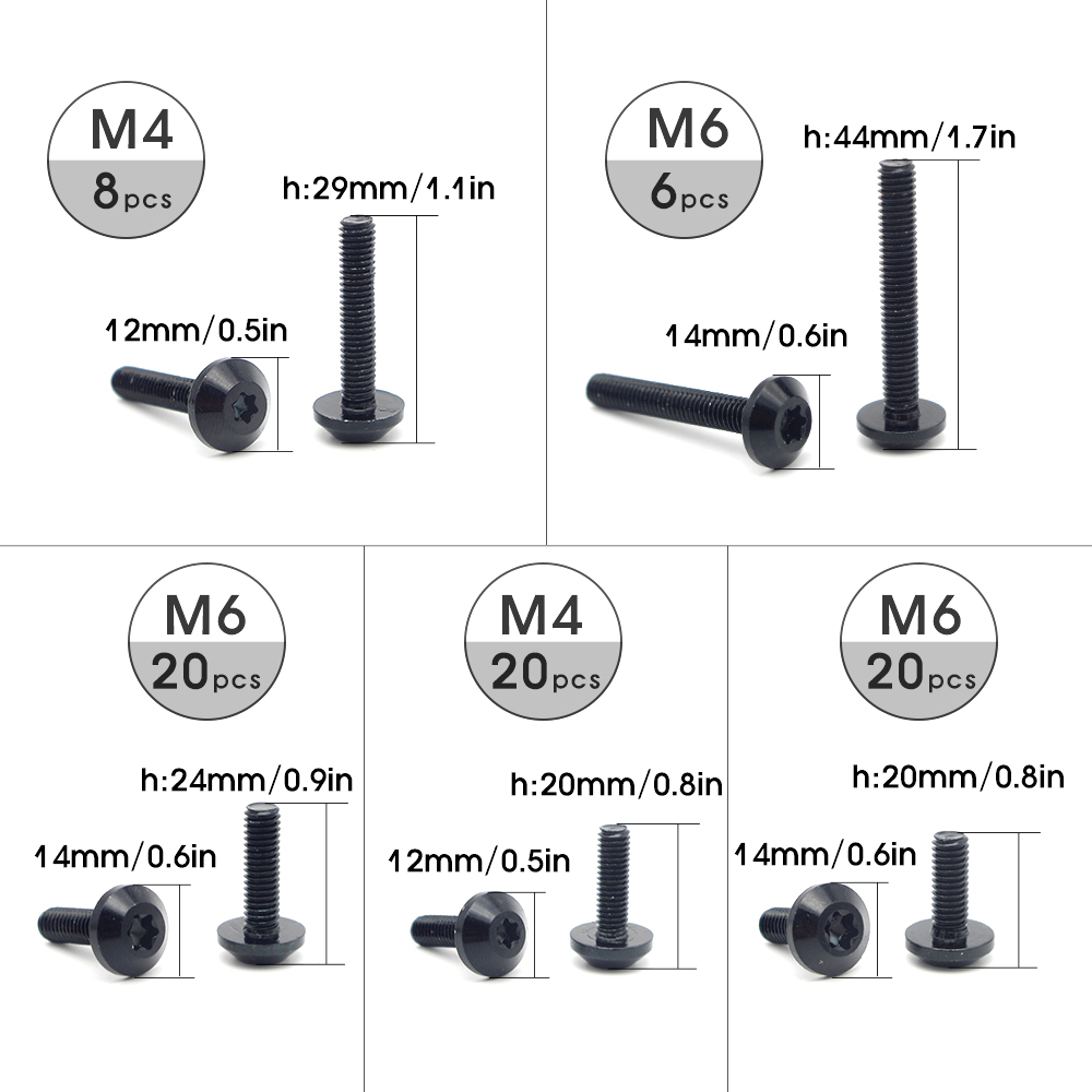 Motorcycle Accessories Moto Screw Kit Covers For YAMAHA mt10 majesty 400 raptor 700 mt09 xt1200z super tenere dt 125 jog rr