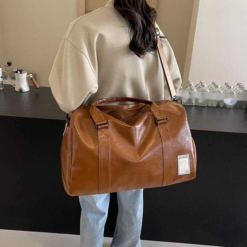 Fashion Pu High Quality Travel Bag Large Capacity for Womens Commuting Luggage Bag Stylish and Versatile Fitness Bag
