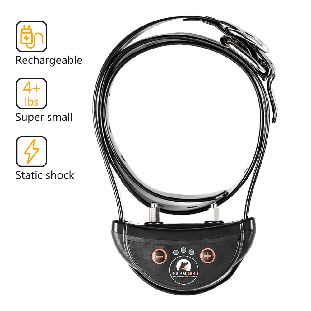 Dog shock anti bark training device anti-bark control collar Rechargeable for Large dogs