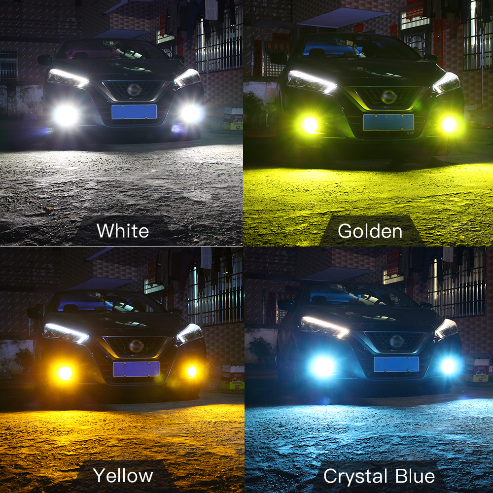 2pcs LED Fog Light Blub Lamp H8 H11 H16 Canbus For Toyota Rav4 2006-2018 Proace Hilux 4Runner Sienna Tacoma Tundra Highlander