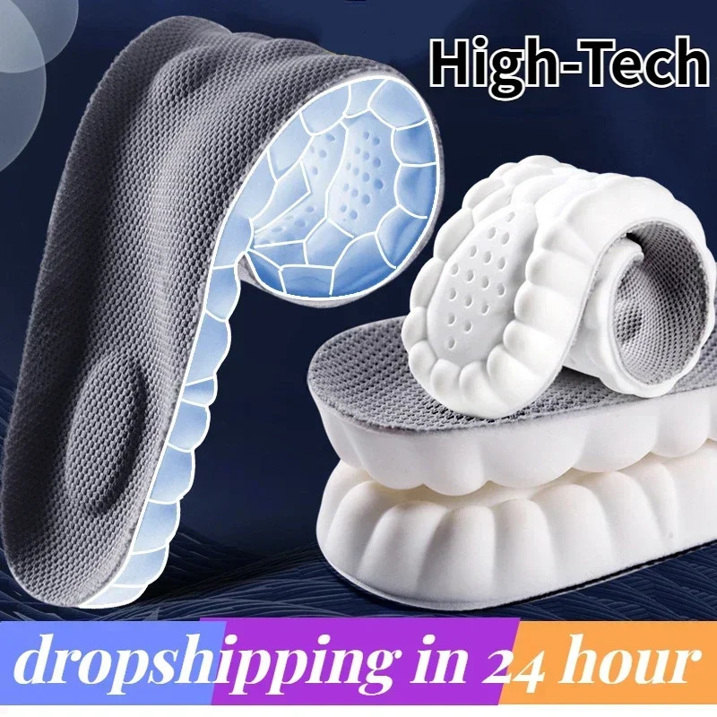 3Pair 2Pair 1Pair Massage Sports Insoles Super Soft Sport Insole Running Foot Shoe Inserts Soles Arch Support Orthopedic Cushion 240329