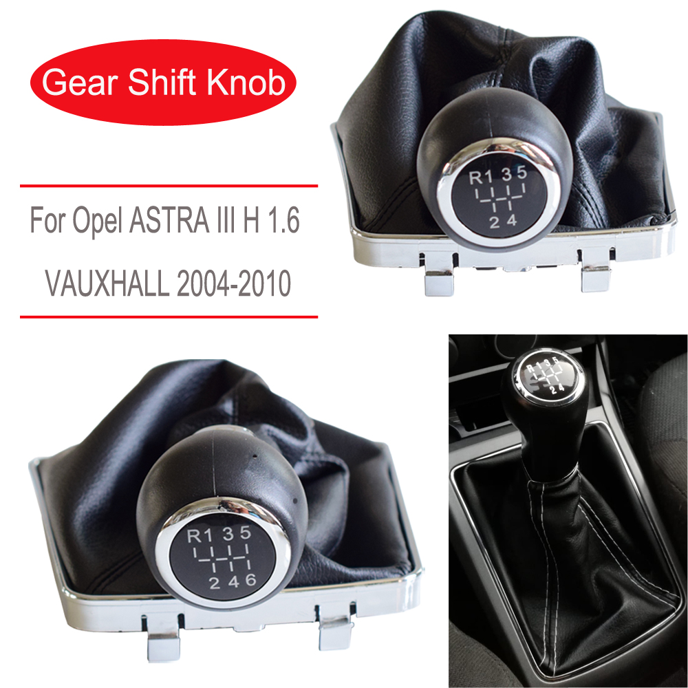 MT 2025 5/6 Speed Gear Lever Shift Knob Leather Boot Case Collar For OPEL ASTRA III H 1.6 VAUXHALL new 2004 2005 2006 2007 2008 2009 2010