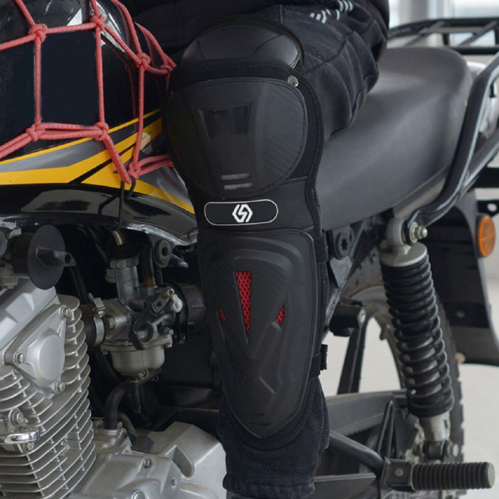 new 2025 4Pcs/Set Elastic Belt Lightweight Shock Resistant Windproof Motorcycle Body Protector Knee Elbow Protector for Sports