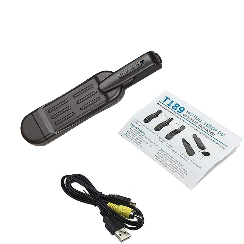 Mini camera pen full HD 1080P camera wearable body pen camera mini camera supports 32GB TF card