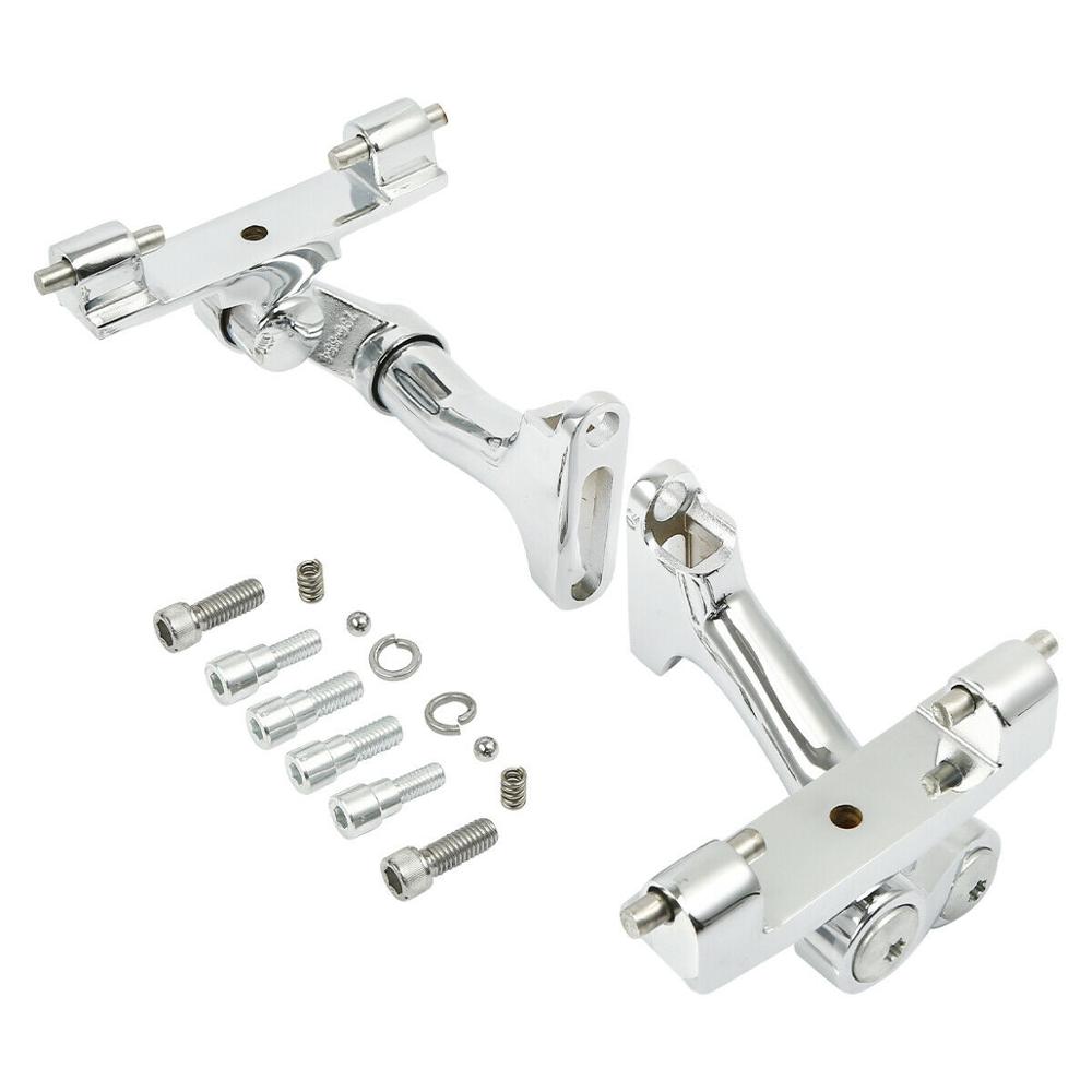Motorcycle Adjustable Rear Passenger Footboard Mount Kit For Harley Touring 1993-2023 Street Glide Ultra Limited Road King FLTRX