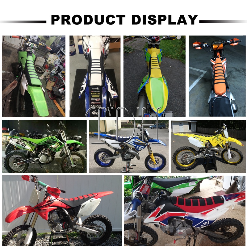 Motocross Universal Ribbed Gripper Seat Cover for Honda XR650 CRF 250R 450R Yamaha Suzuki Gas Gas DRM RMZ WR YZ TTR 250 450 125