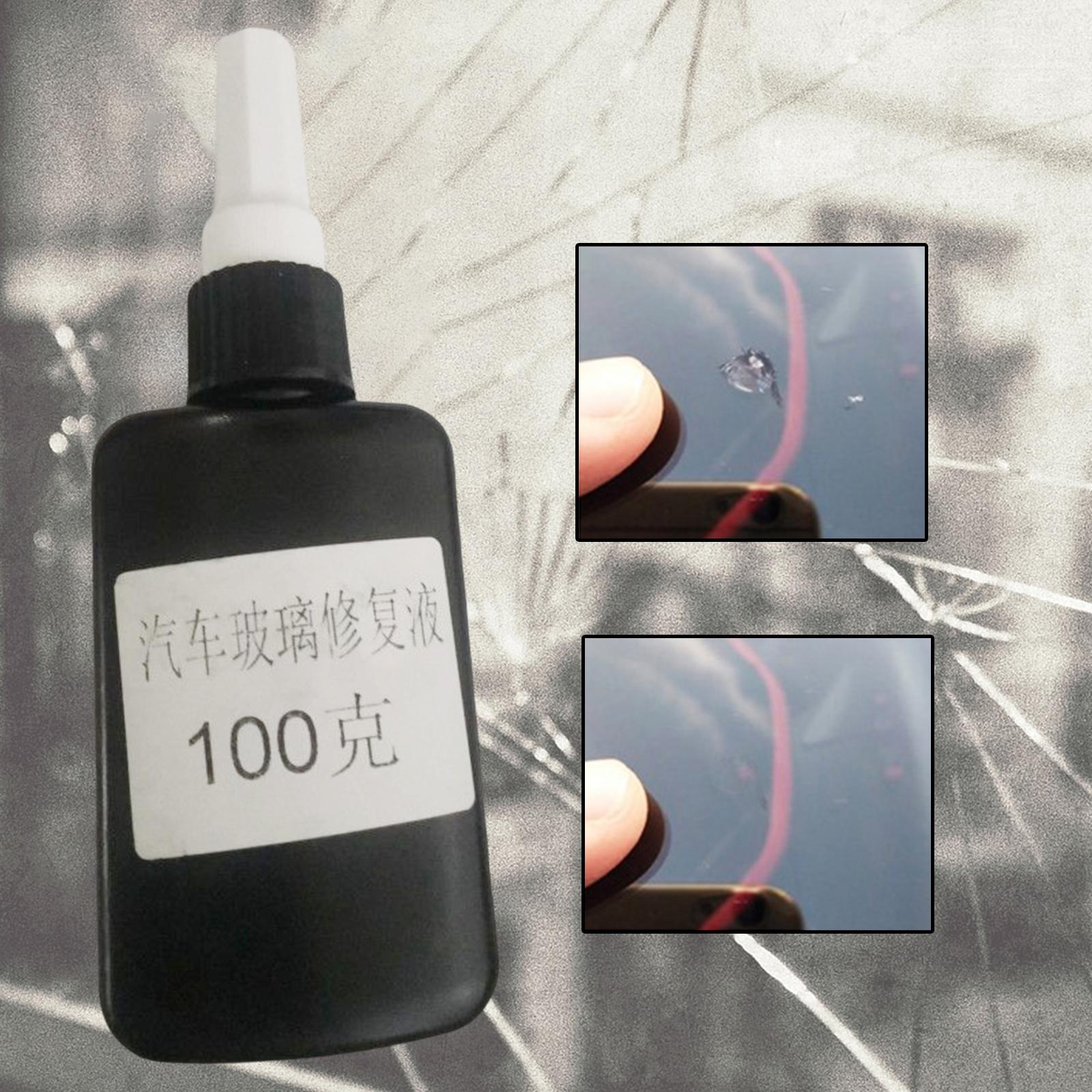 100g Car Windshield Glass Repair Kit Windscreen Repair Quick Fix Resin Glue DIY Car Window Repair Tool Window Nano Repair Liquid