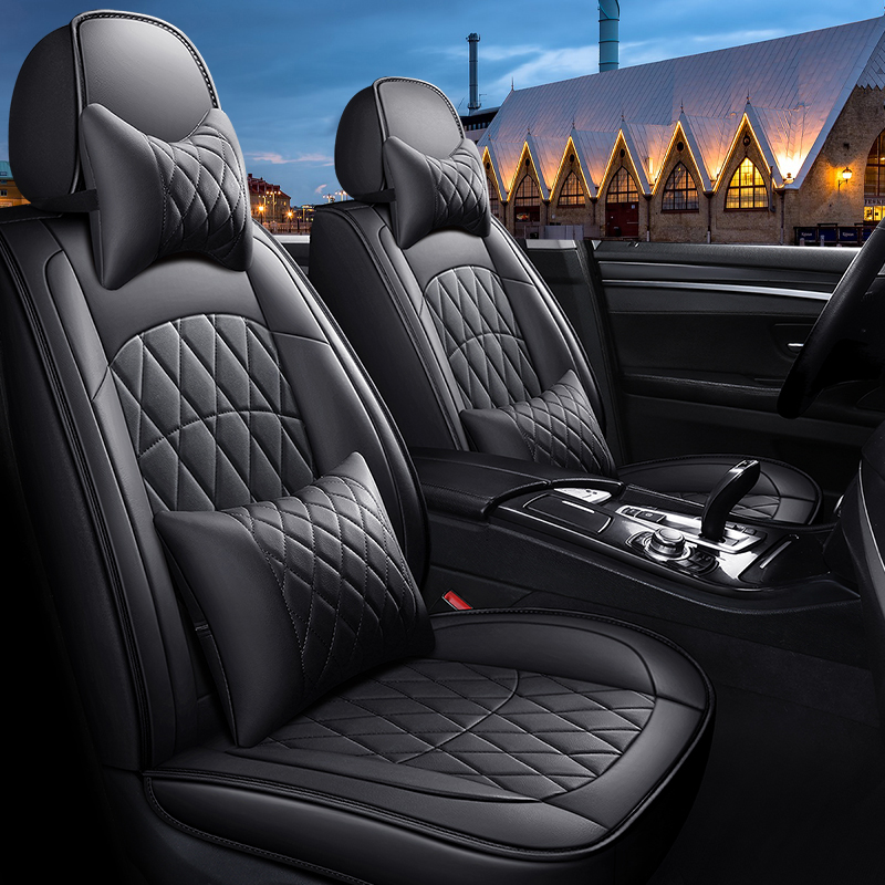 Leather Car Seat Cover For Hyundai SONATA I30 I40 SOLARIS CRETA Ix35 TUCSON GETZ Santa Fe Accent Car Accessories