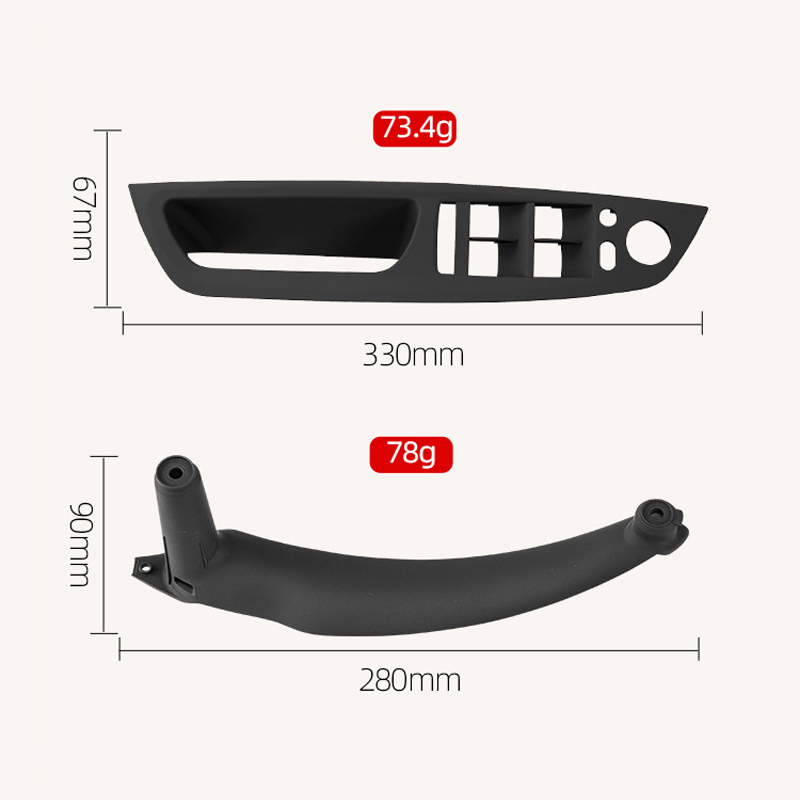 Armrest Car Left Front Driver's Seat LHD Interior Door Handle Inner Panel Pull Trim Cover for BMW E70 E71 E72 X5 X6 2007-2014