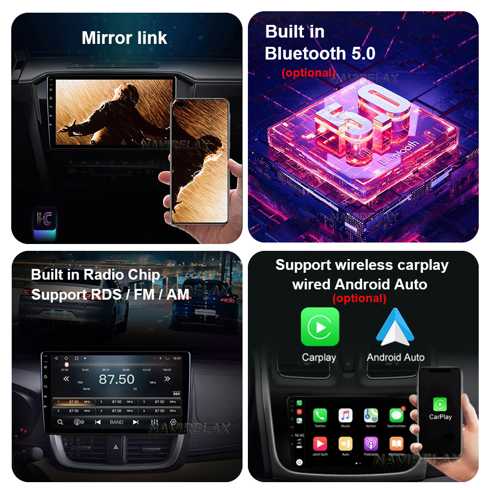 Android 13 Auto Carplay For Toyota RAV4 Rav 4 2013 2014 2015 2016 2017 2018 2019 Car Radio Multimedia Player GPS Navi 360 Camera
