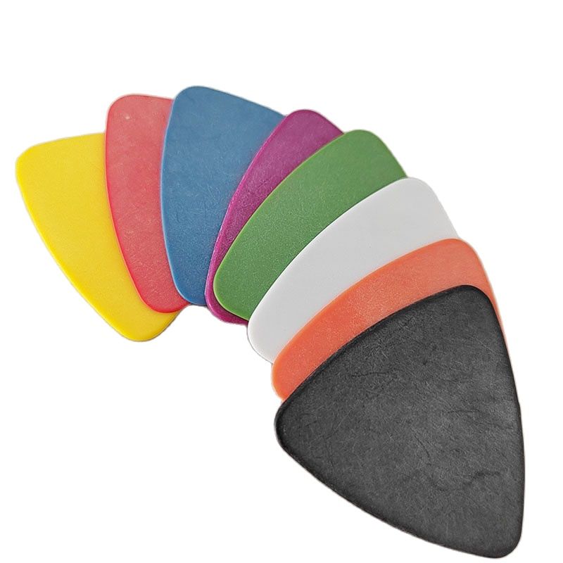 Delrin-Triangular Shape Guitar Picks, Durable Plectrum, Cloudy Face, 100Pcs