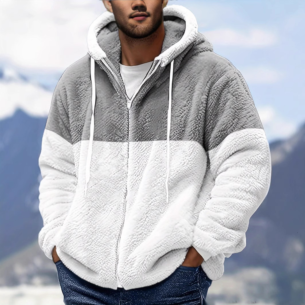 Designer Men's Autumn/Winter New Fashionable Versatile Hairy Hoodie Coat cardigan