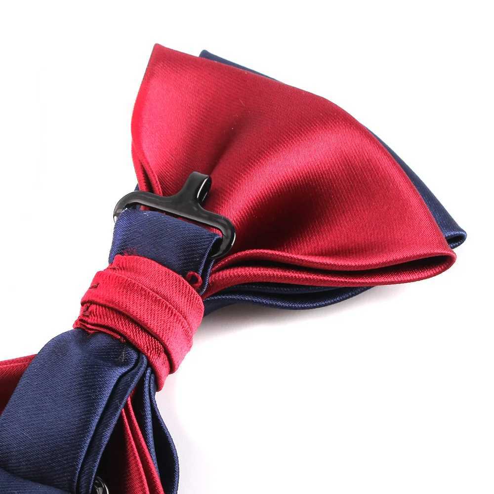 Solid Tie Wedding Mens Multicolor Neck Wear Color Block Bowtie Men Women Cravat Bow Ties For Groomsmen ButterflyX241109