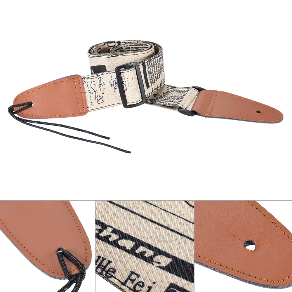 Personalized Guitar Strap Adjustable Guitar Shoulder Strap Oxford Cloth for Classical Electric Guitar Bass Guitar Accessories