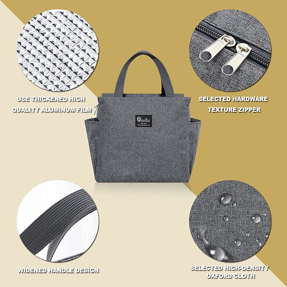 Multifunction Large Capacity Cooler Bag Waterproof Portable Zipper Thermal Lunch Bags Women Feather Dinner Box Picnic Food Packs