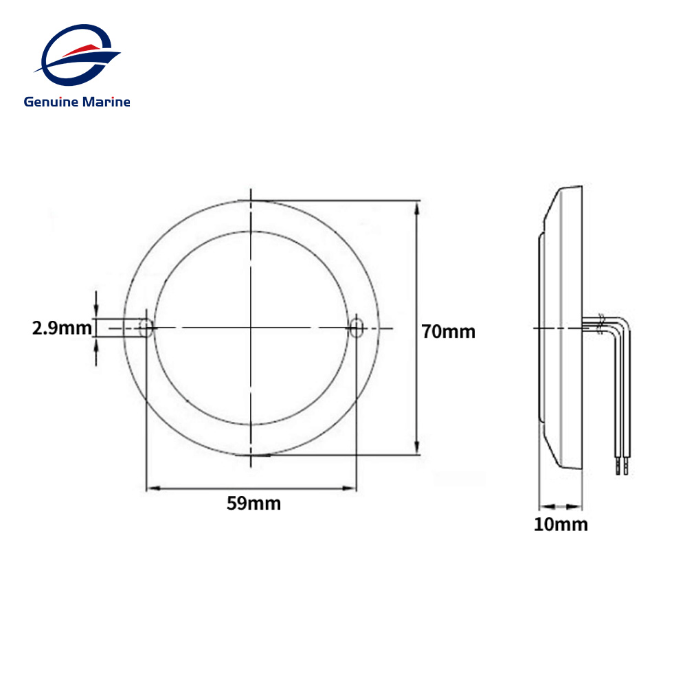 RV Interior LED Ceiling Dome Light 12 V Roof Lamp with On/Off Switch For Camper Caravan Marine Boat Accessories