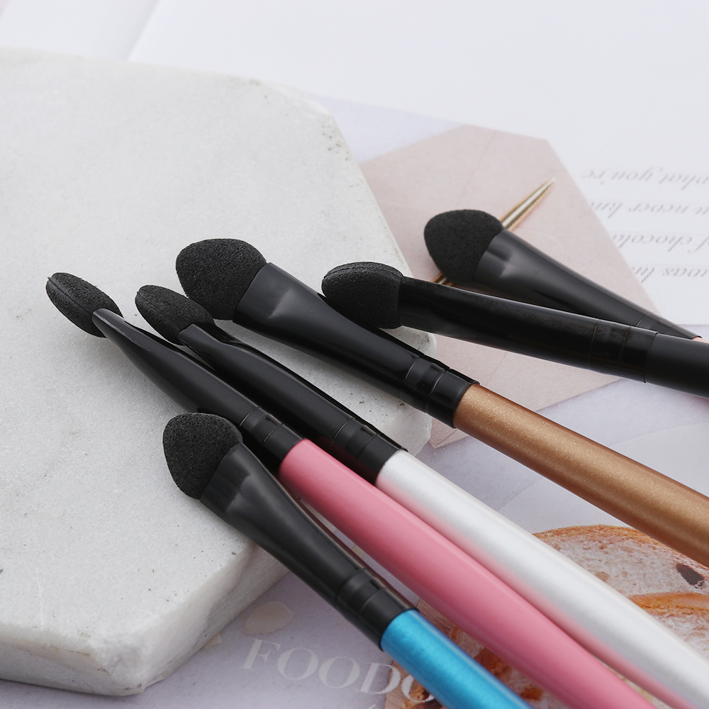 cd f handle Long Eyeshadow pc Hot Brush Portable Eyebrow Sponge Stick Applicator Concealer Lip Cosmetics Tools