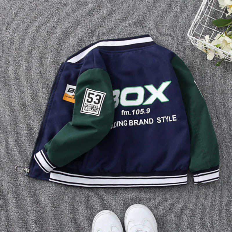 Children's clothing 2025 boys' contrasting color windbreaker thin spring and autumn jacket free shipping